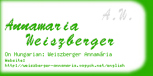 annamaria weiszberger business card